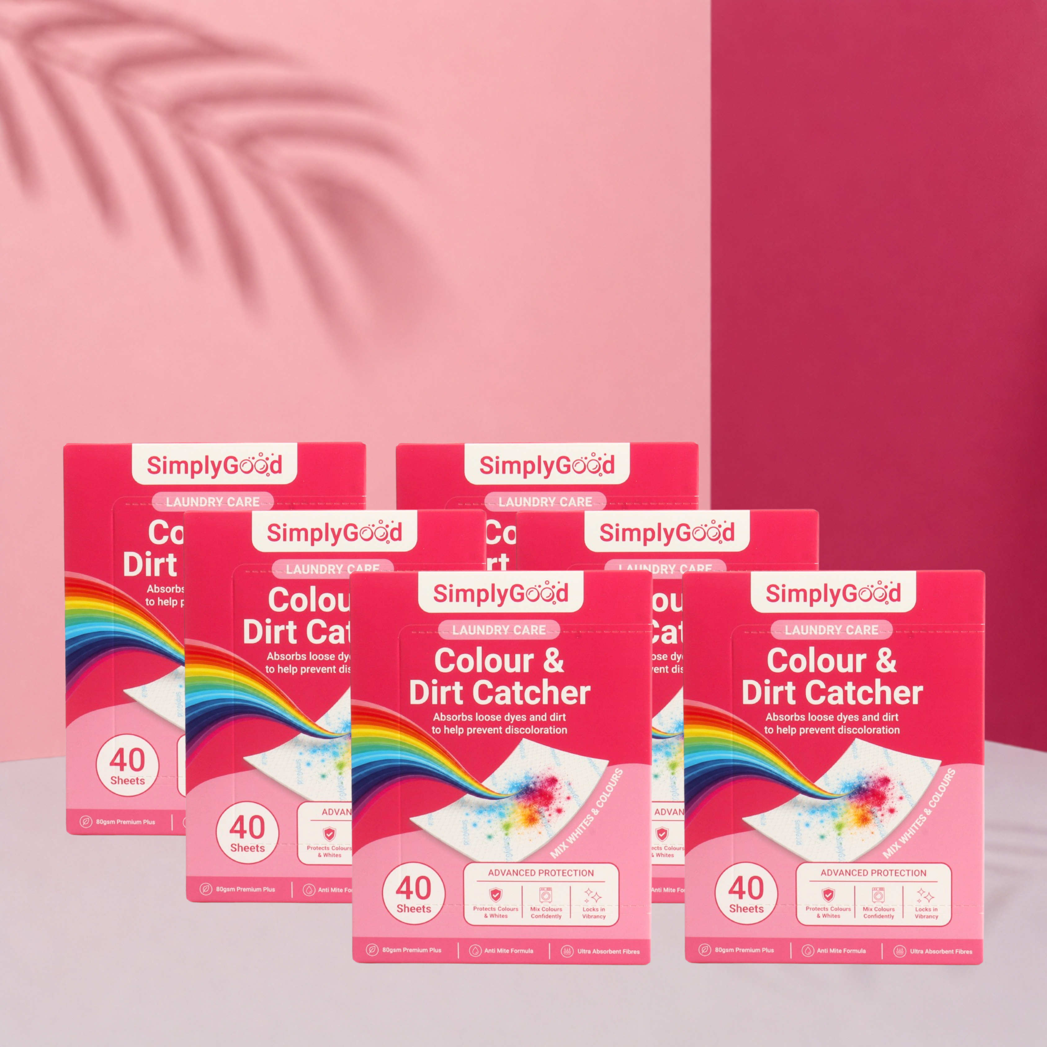 Colour & Dirt Catcher Sheets (40 Sheets)