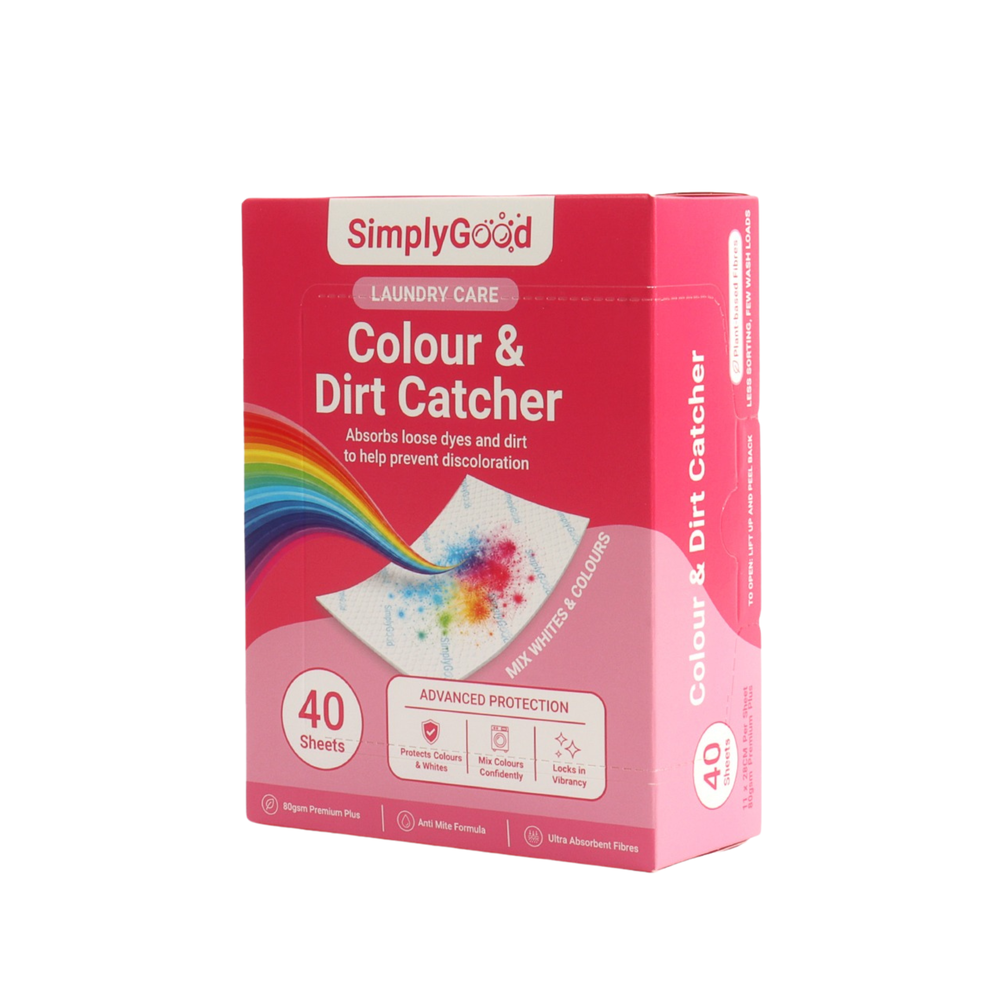 Colour & Dirt Catcher Sheets (40 Sheets)
