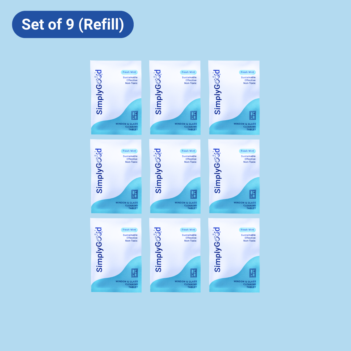 Window & Glass Cleaning Refills (Set of 3)