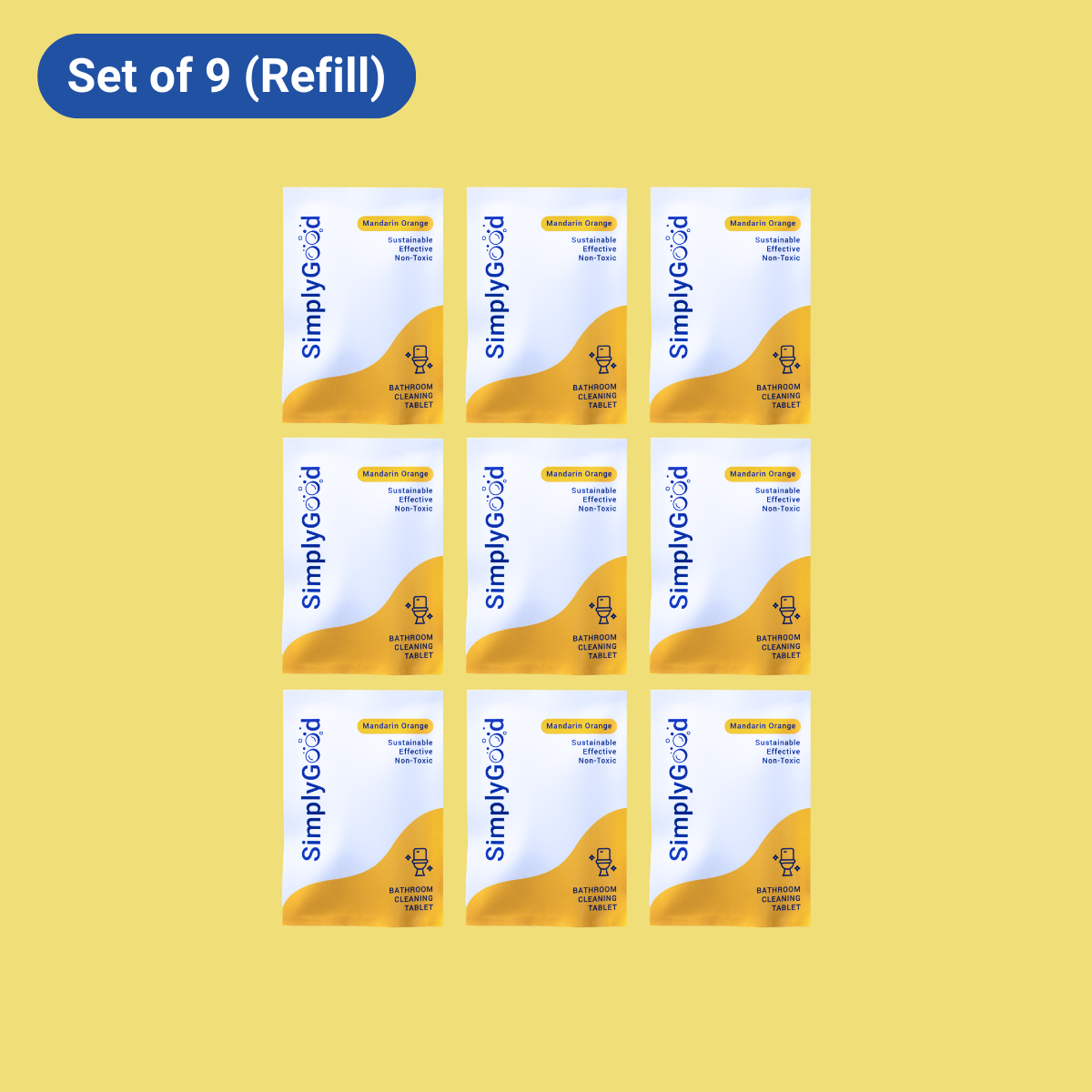 Bathroom Cleaning Refills (Set of 3)