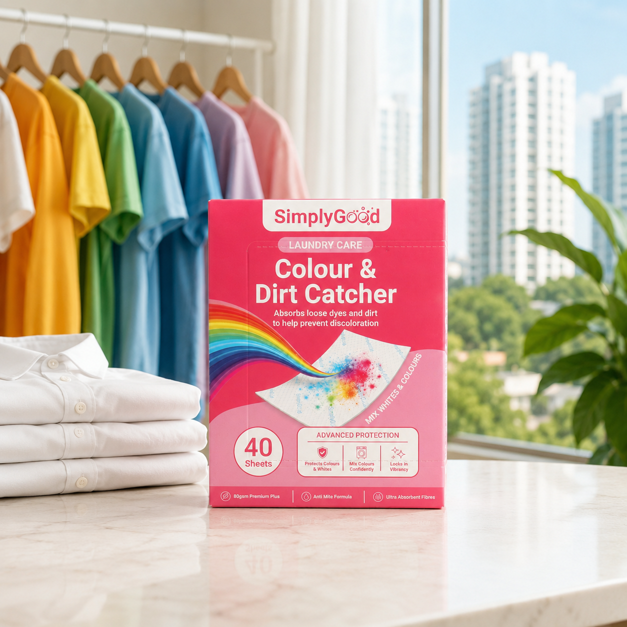Colour & Dirt Catcher Sheets (40 Sheets)