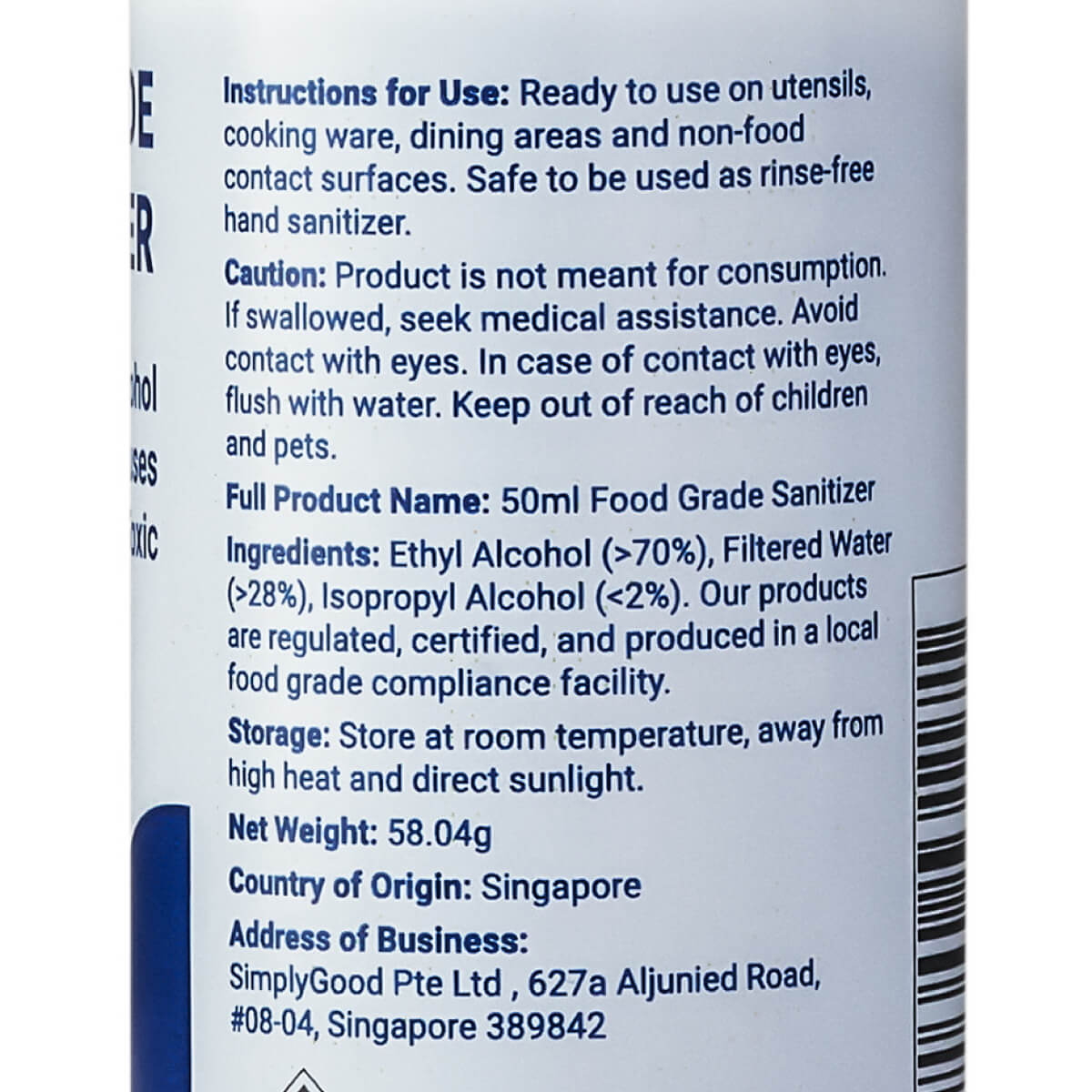 50ml Food Grade Sanitizer Spray (Set of 3)
